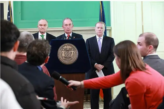 Mayor Bloomberg at a press conference today